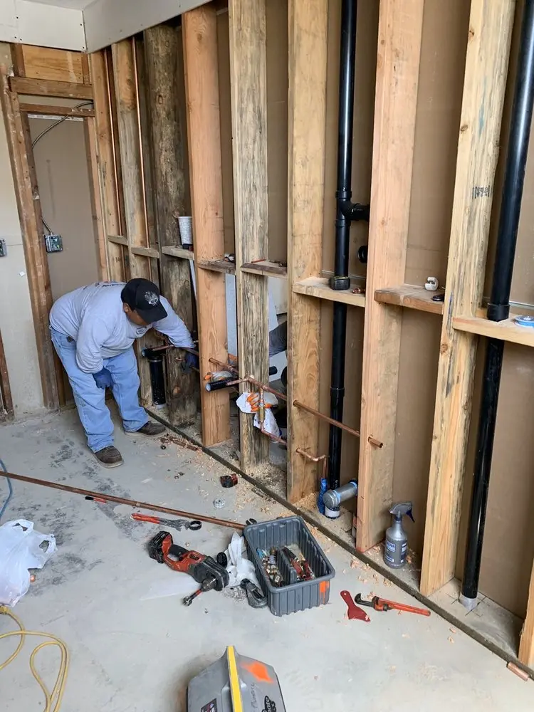 Commercial rough-in plumbing for Water Heater Replacement in North Overland Park Hills